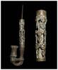 Medieval & later artifacts Rare early Bamoun bronze zoomorphic prestige pipe Cameroon, 19th. c. -