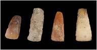 Ancient art Nice lot of four Danish Neolithic axes, 4th-3rd mill. BC. -