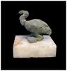 Ancient art Bronze Ibis Kohl jar, Egyptian Early New Kingdom, c. 17th.-14th. cent. -