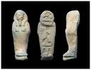 Ancient art Egyptian Late Period - Ptolemaic faience Ushabti w hieroglyphs -