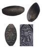 Ancient art Finely patinated Egyptian New Kingdom steatite 'cowry' scaraboid seal -