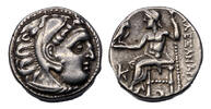 Ancient coins Greek coins: KINGS of MACEDON, lovely AR silver Drachm Antigonos I Monophthalmos. As Strategos of Asia, 320-301 BC. -
