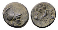 Ancient coins PHRYGIA, Apameia. Circa 100-50 BC. Ã 23 mm (7.48 grams). Drakontos, son of Painippos, magistrate -