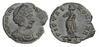 Ancient coins Roman Imperial: Theodora, Augusta 293â306, Follis, Rom, ca. 337â340 AD - finest portrait you can get! -