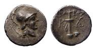 Ancient coins CARIA, Kaunos. Circa 166-150 BC. AR Hemidrachm - nice! -