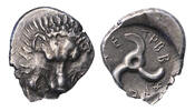 Ancient coins Greek coins: DYNASTS of LYCIA. Trbbenimi. Circa 390-375 BC. AR Third Stater - EF -