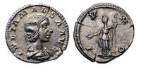 Ancient coins Roman Imperial: Uncirculated Julia Maesa silver denarius -