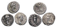 Ancient coins Lot of three nice AR silver denarii of Septimius Severus (3) -