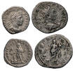 Ancient coins Lot of two Roman Imperial silver coins, AR Antoninianus and denarius of Elagabalus -