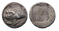 Ancient coins Greek coins: MACEDON, Akanthos. Circa 430-390 BC. AR silver Tetrobol -