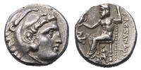 Ancient coins Greek KINGS of MACEDON. Antigonos I Monophthalmos. As Strategos of Asia, 320-306/5 BC AR Drachm w Artemis and Pegasos -