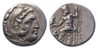 Ancient coins Greek KINGS of MACEDON. Antigonos I Monophthalmos. As Strategos of Asia, 320-306/5 BC AR Drachm w Artemis and Pegasos -