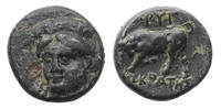 Ancient coins IONIA. Phygela. bronze Circa 350-300 BC. Wreathed head of Artemis Munychia facing 3/4 to left -