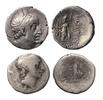 Ancient coins Nice lot of two Kings of Cappadocia silver drachms, F-NIce VF -