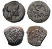 Ancient coins Greek coins: Pair of nice Ptolemaic bronze coins, incl. Isis. -