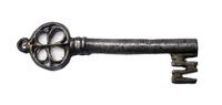 Medieval & later artifacts Attractive Venetian iron key, c. 15th. century AD -