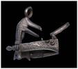 Medieval & later artifacts Elegant silver inlaid miquelet lock from Cossack pistol, 18th C -
