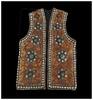 Medieval & later artifacts Ornate Tibetan Dignitary vest, set w corals and cowrie shells 19th. c. -
