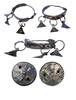 Ancient art Thracian silver set of bracelets and pendants, Iron Age, 2nd. cent BC -