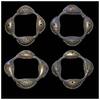 Medieval & later artifacts Rare Pair of Nigeria, Yoruba Bronze Ceremonial Anklets, 18th. cent.! -