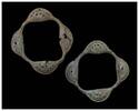 Medieval & later artifacts Pair of excarvated Yoruba Bronze Ceremonial Anklets, 17th. cent. -