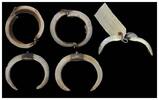 Medieval & later artifacts Lot of three tribal Jewelry, New Guinea Ex. DANA exp.1928 -