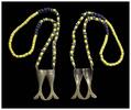 Asian art Nagaland Headhunters brass pectorial necklace, early 20th. cent. -