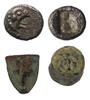Ancient coins Lot Greek Asia Minor silver Hemiobol and Akragas bronze plus greek unit -