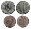 Ancient coins Lot of a larger bronze of Vespasian and a finely preserved Greek Pontos Amisos bronze -