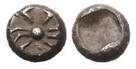 Ancient coins ISLANDS off CARIA, Kos. Circa 500-480 BC. AR silver Obol - rare and finest known? -