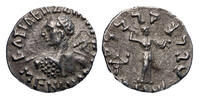 Ancient coins Greek Kings of BAKTRIA, Indo-Greek Kingdom. Menander I Soter. Circa 155-130 BC. AR Drachm Heroic bust type -