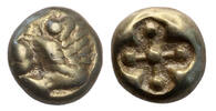 Ancient coins  IONIA, Miletos. Circa 600-550 BC. EL (Gold and silver) He... 545,00 EUR  zzgl. 22,00 EUR Versand