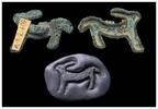 Ancient art  Fine Baktrian figural bronze stamp seal of Hare, 2nd. mill.... 185,00 EUR  zzgl. 22,00 EUR Versand