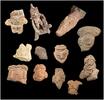 Ancient art Collection 12 Pre-Columbian Mexico pottery, 1st. mill. AD -