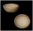 Ancient art Large Mesopotamian stone bowl, beige-brown marble -