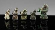 Medieval & later coins Set of 5 ultra small & rare Chinte opium weights, Burma c. 18th.cent -