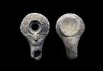 Ancient art Greek Hellenistic terracotta oil lamp winged Eros, 3rd.-2nd. cent. BC -