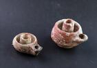 Ancient art Nice Pair of Hellenistic Pottery Oil Lamps, 4th-1st cent BC -