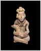 Ancient art High quality Mexico, Huastec pottery figure of female with Goose -