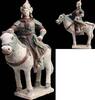 Asian art  XXL 55 cm tall Chinese Tomb pottery Horseman Ming Dynasty, 1368-1644