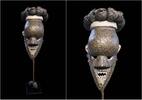 Medieval & later artifacts Fine old Salampasu copper on wood Mask, Congo, Early 20th. c. -