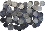 Medieval & later coins Islamic coins: Collection of 76 Abbasid silver dirhems, different rulers, unresearched, F-VF! -