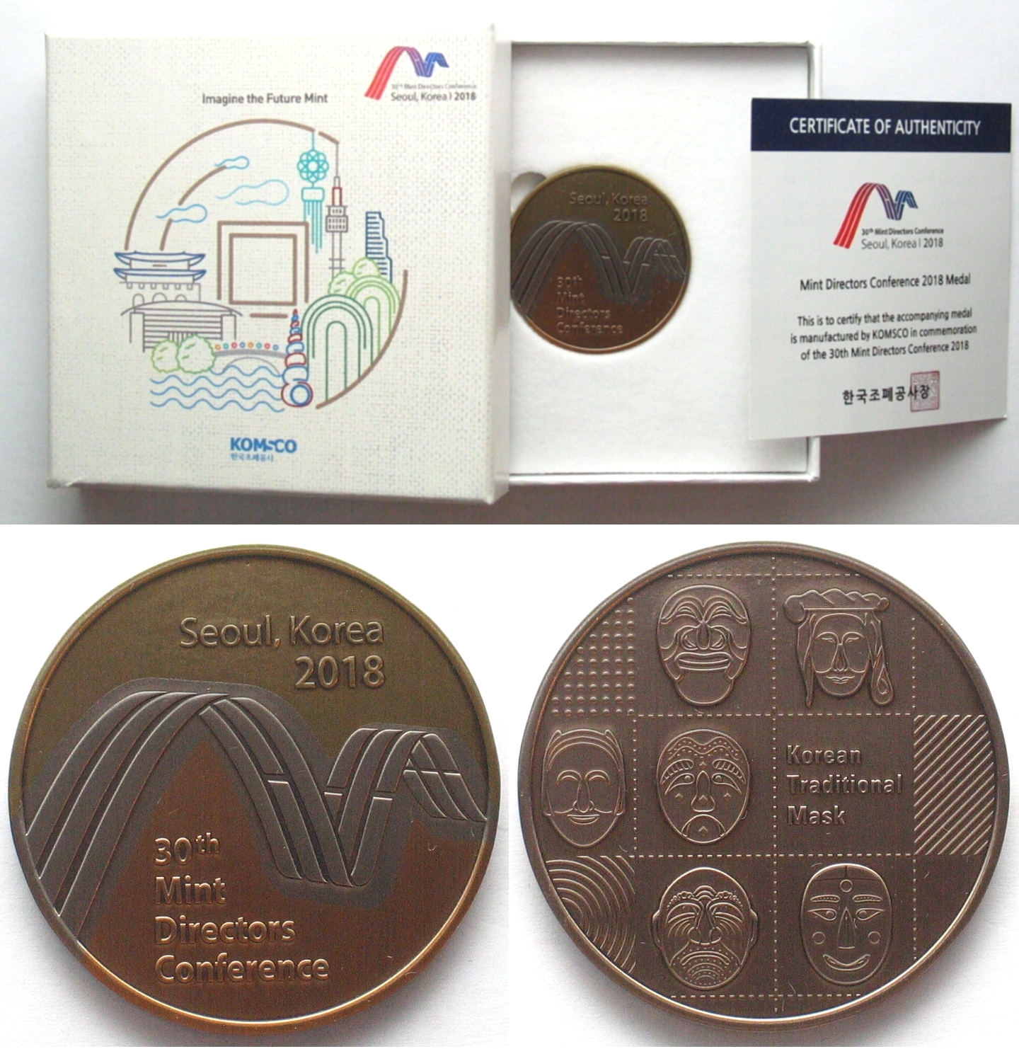 Südkorea Medaillen SEOUL 2018 MINT DIRECTORS CONFERENCE MEDAL Bronze