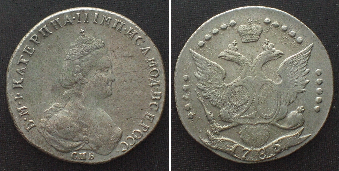 RUSSLAND 20 Kopeken 1785 SPB KATHARINA II Silber ERHALTUNG Unz MA russland-20-kopeken-1785-spb-katharina-ii-silber-erhaltung-unz-ma