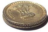 INDIEN 5 Rupees 2001 Hyderabad - FEHLPRÄGUNG - Ku-Ni ss-vz