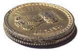 INDIEN 5 Rupees 2001 Hyderabad - FEHLPRÄGUNG - Ku-Ni ss-vz