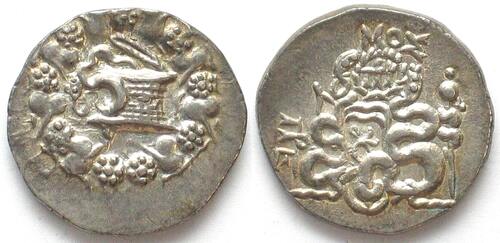 Mysien -76/-67 MYSIA. Pergamon, AR Tetradrachme 76-67 v. Chr. Silber ERHALTUNG! unz