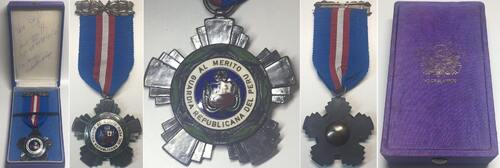Peru - Orden und Abzeichen 1970 PERU. Order of Merit of the Republican Guard, Officer, RARE! unz