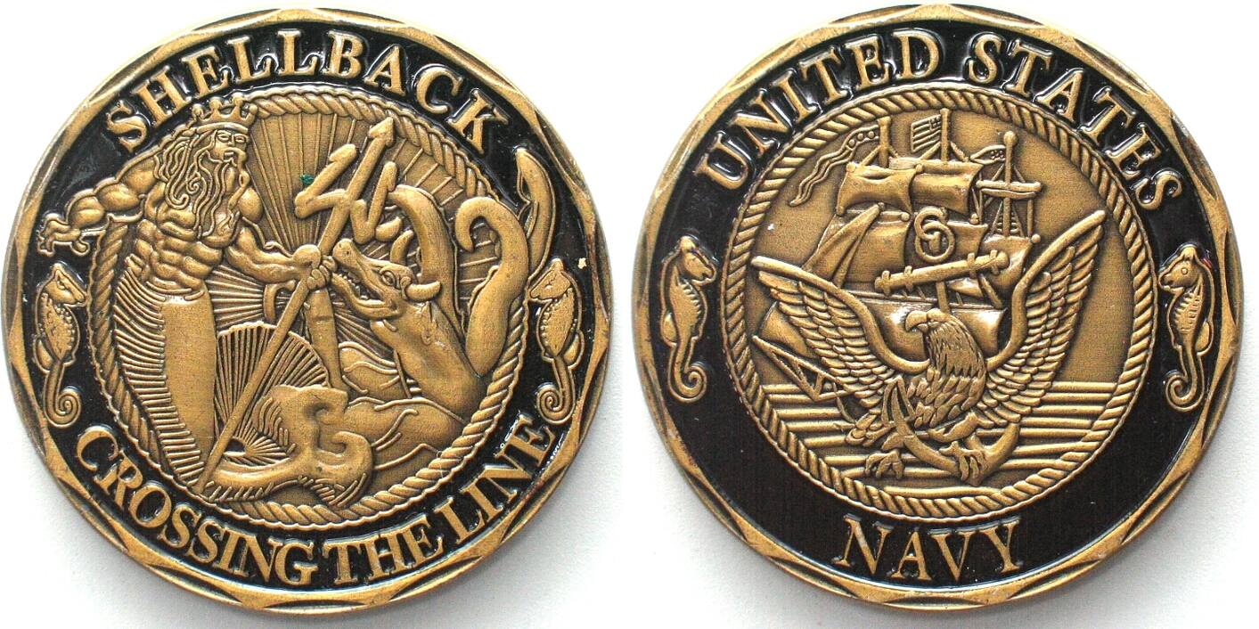 Vereinigte Staaten von Amerika - Medaillen U.S. NAVY - SHELLBACK ...