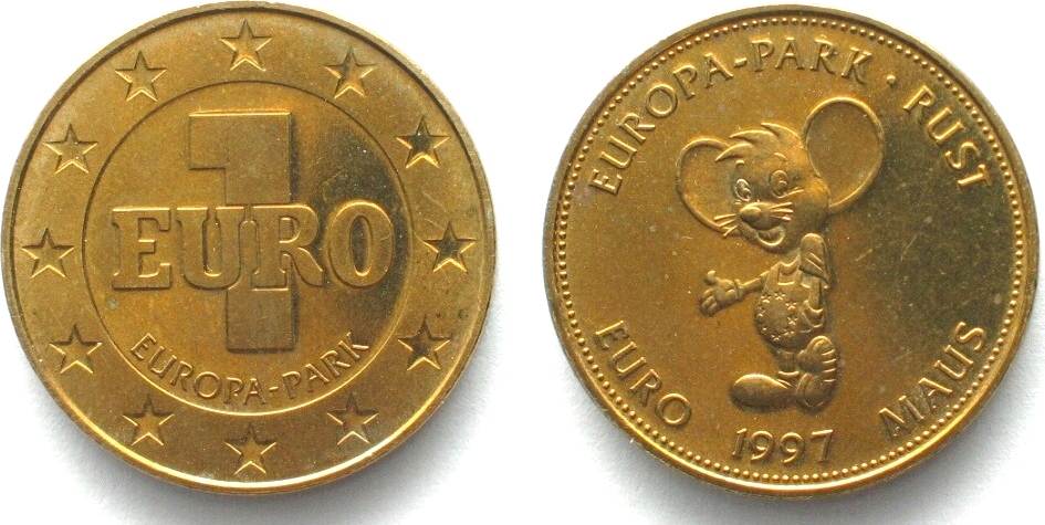 1997 Rust RUST 1 Euro 1997 Europa-Park MAUS 1. Ausgabe ...